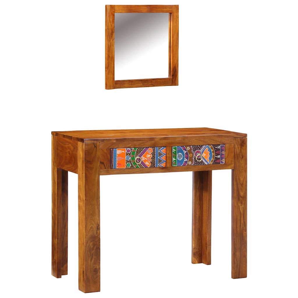 Klædeskab Brun 90 x 45 x 75 cm Massivt Akacietræ