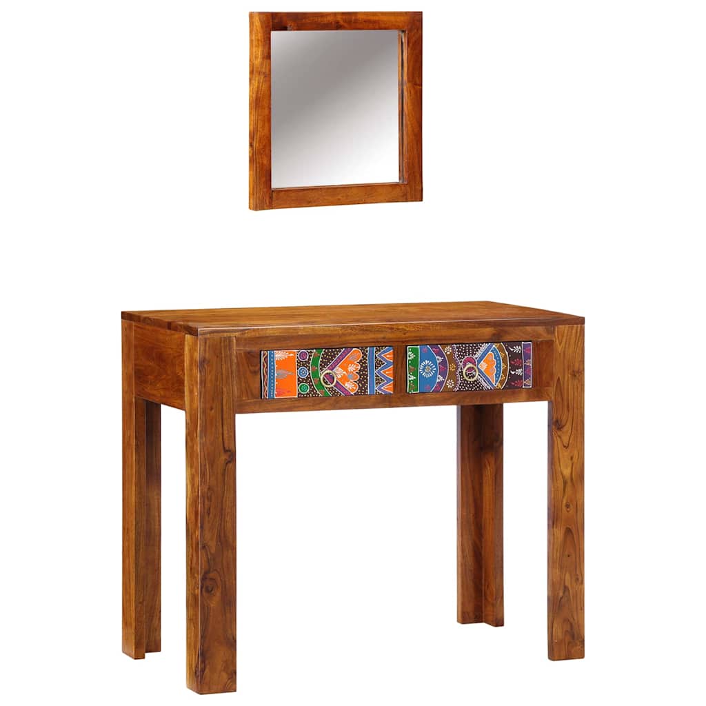 Klædeskab Brun 90 x 45 x 75 cm Massivt Akacietræ