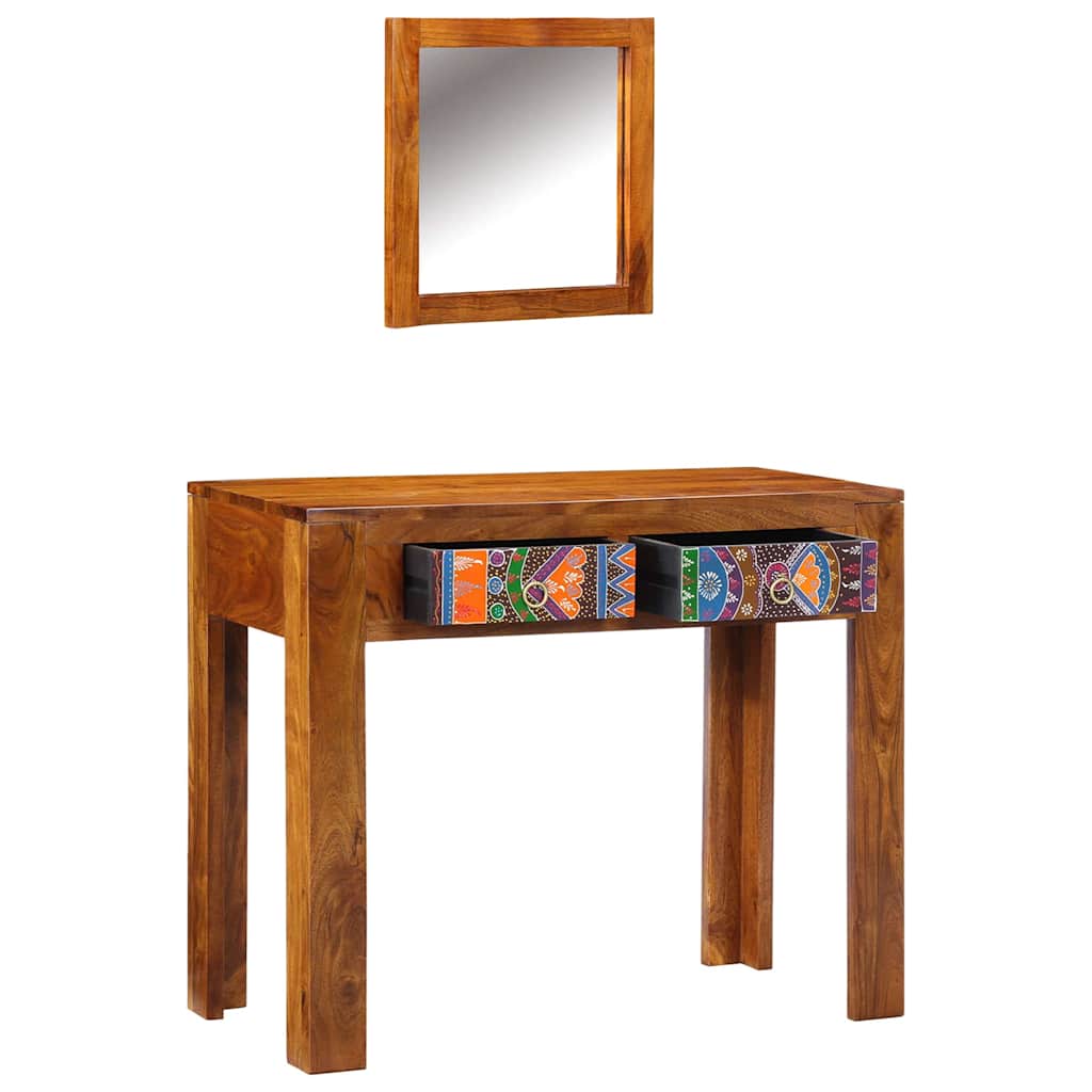 Klædeskab Brun 90 x 45 x 75 cm Massivt Akacietræ