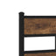 sengeramme uden madras 75x190 cm metal røget egetræsfarve