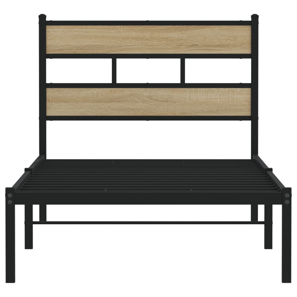 sengeramme uden madras 90x190 cm metal sonoma-eg