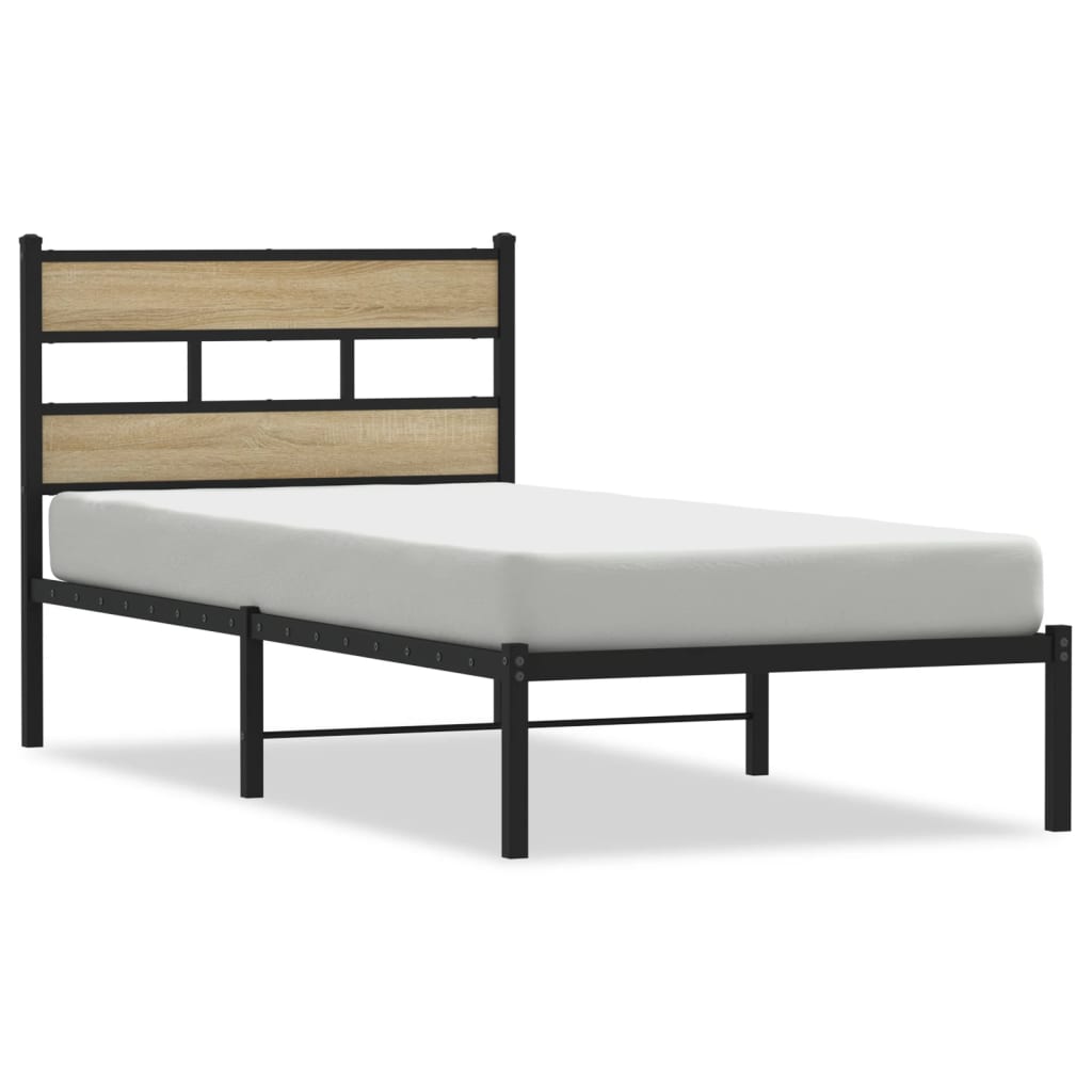 sengeramme uden madras 100x190 cm metal sonoma-eg