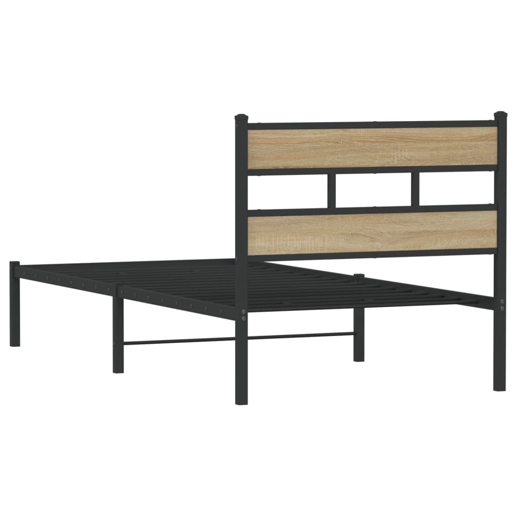 sengeramme uden madras 100x190 cm metal sonoma-eg
