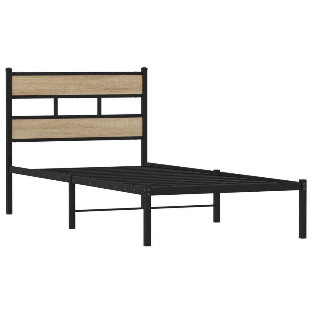 sengeramme uden madras 107x203 cm metal sonoma-eg