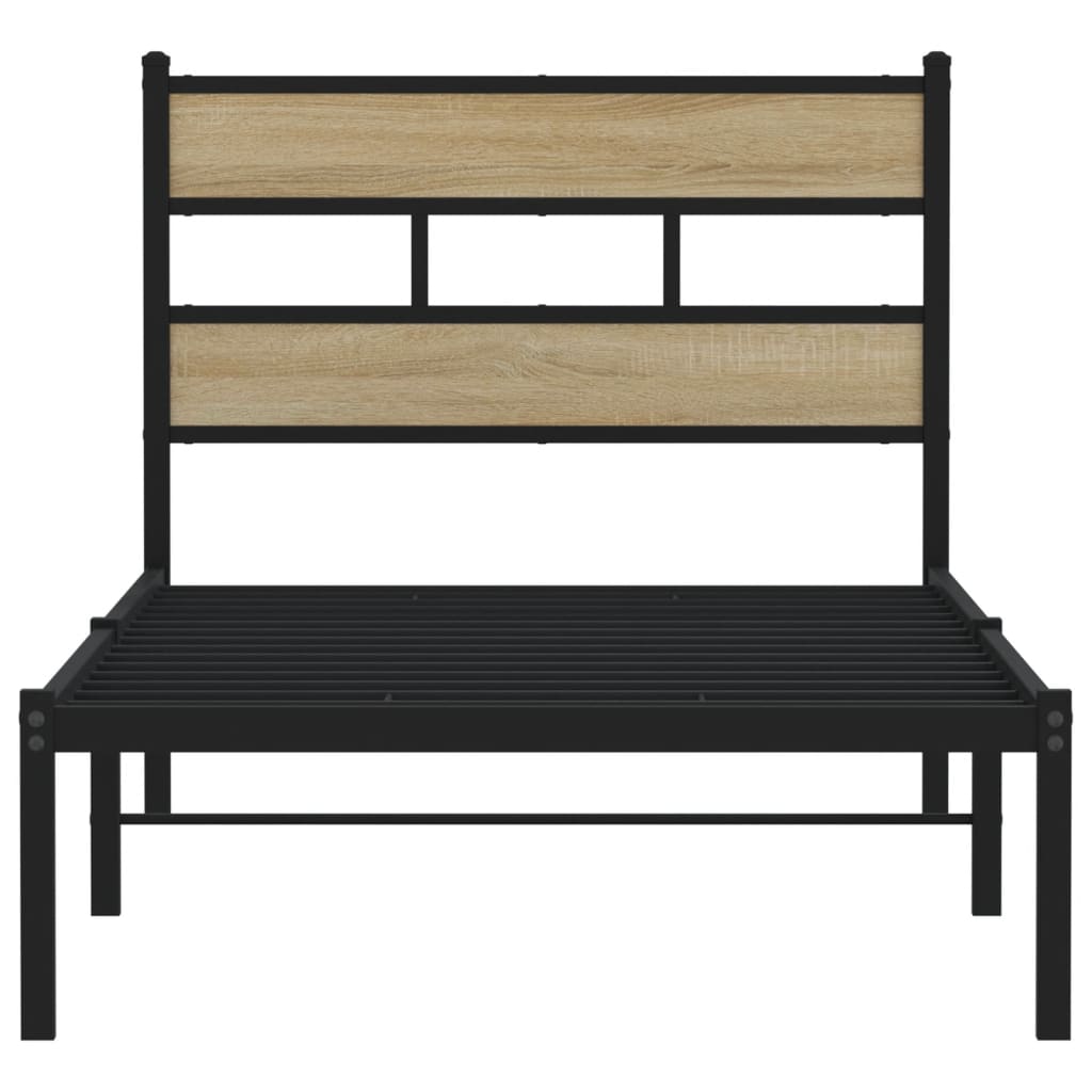 sengeramme uden madras 107x203 cm metal sonoma-eg