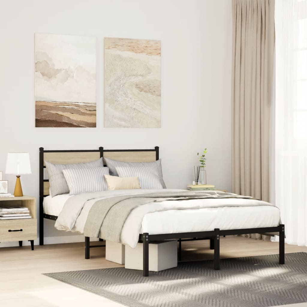 sengeramme uden madras 120x190 cm metal sonoma-eg