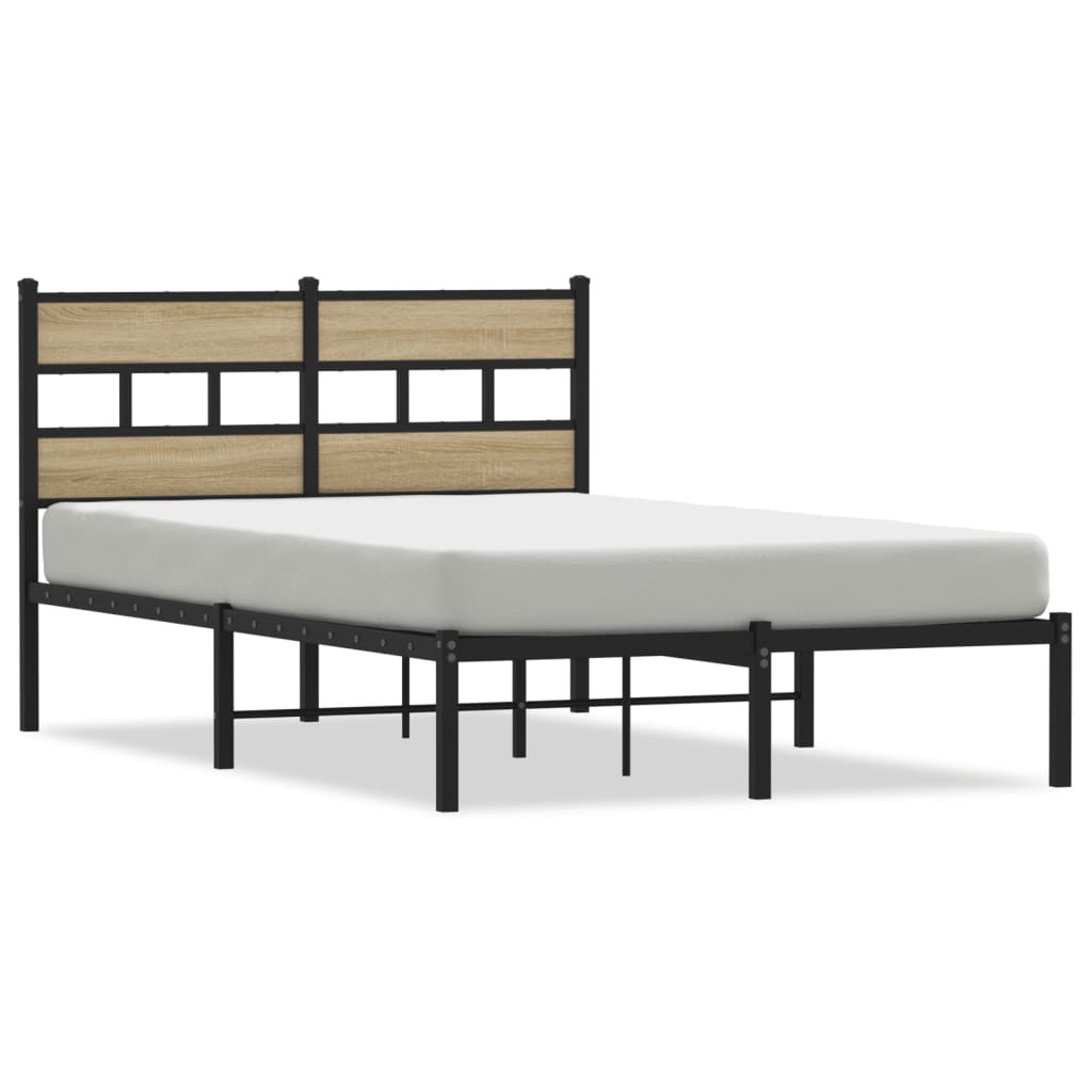 sengeramme uden madras 120x200 cm metal sonoma-eg