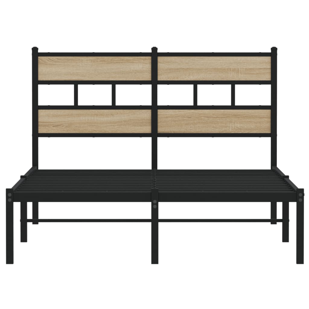 sengeramme uden madras 120x200 cm metal sonoma-eg