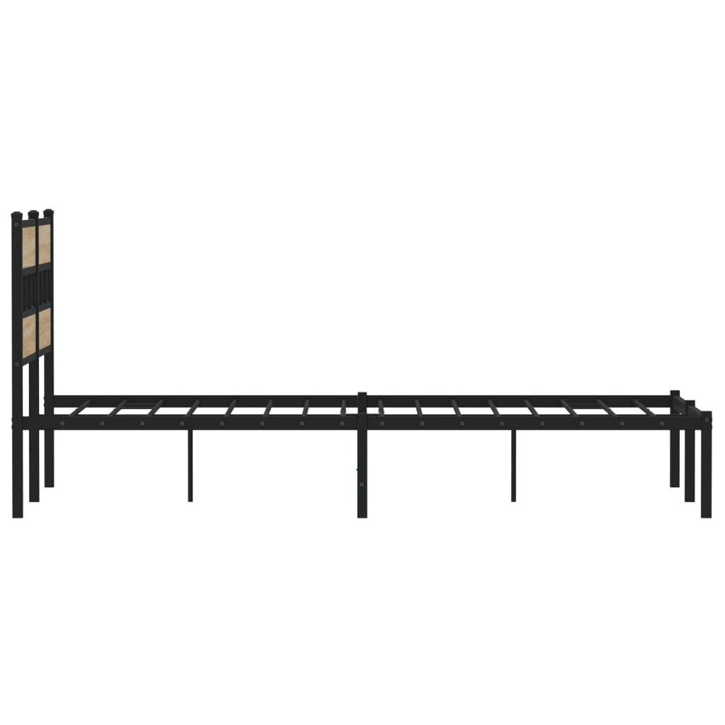 sengeramme uden madras 120x200 cm metal sonoma-eg