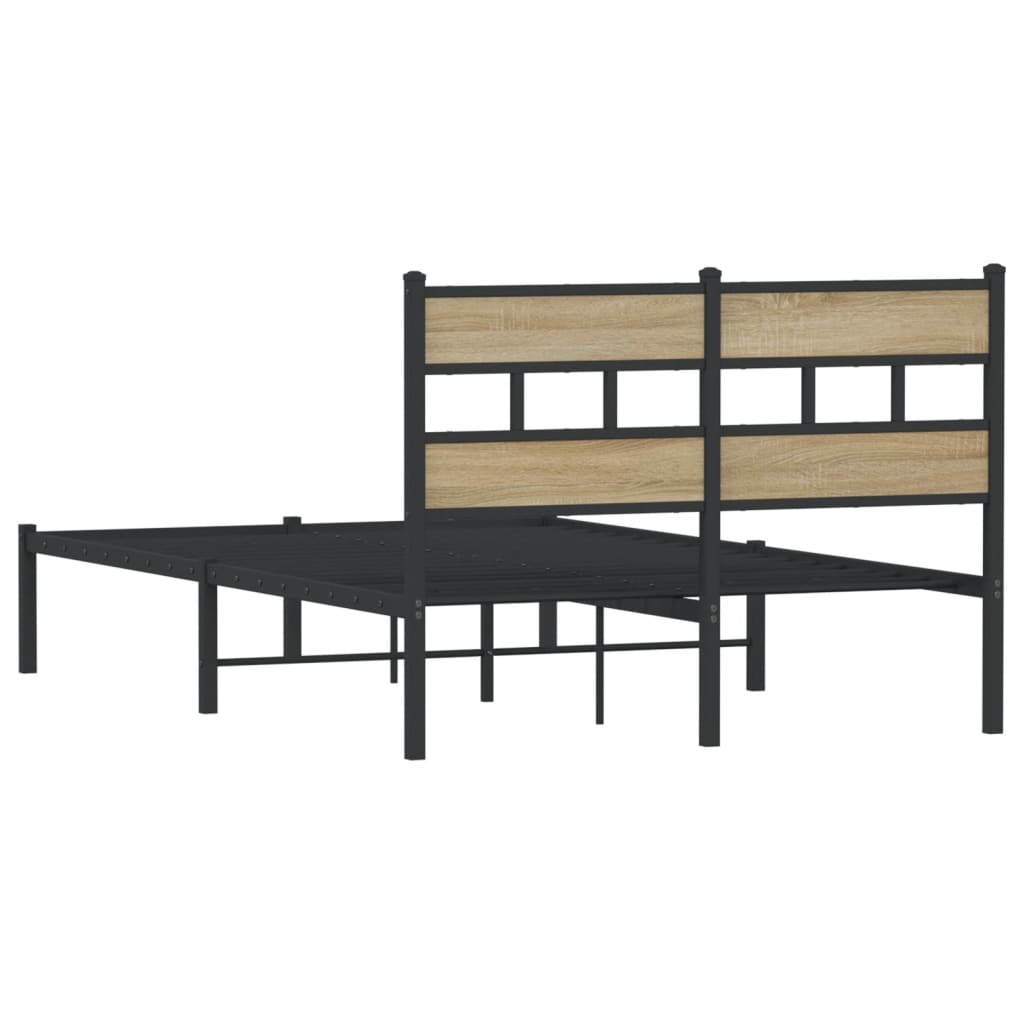sengeramme uden madras 120x200 cm metal sonoma-eg