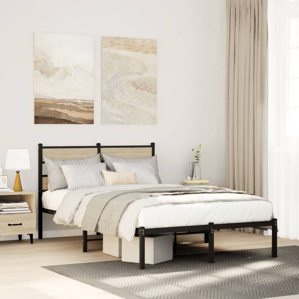 sengeramme uden madras 120x200 cm metal sonoma-eg