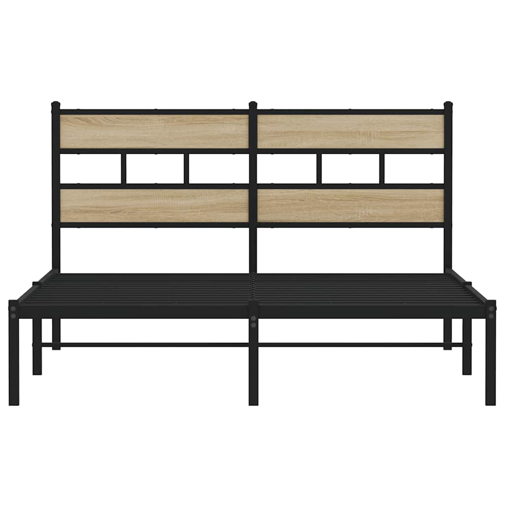 sengeramme uden madras 140x190 cm metal sonoma-eg