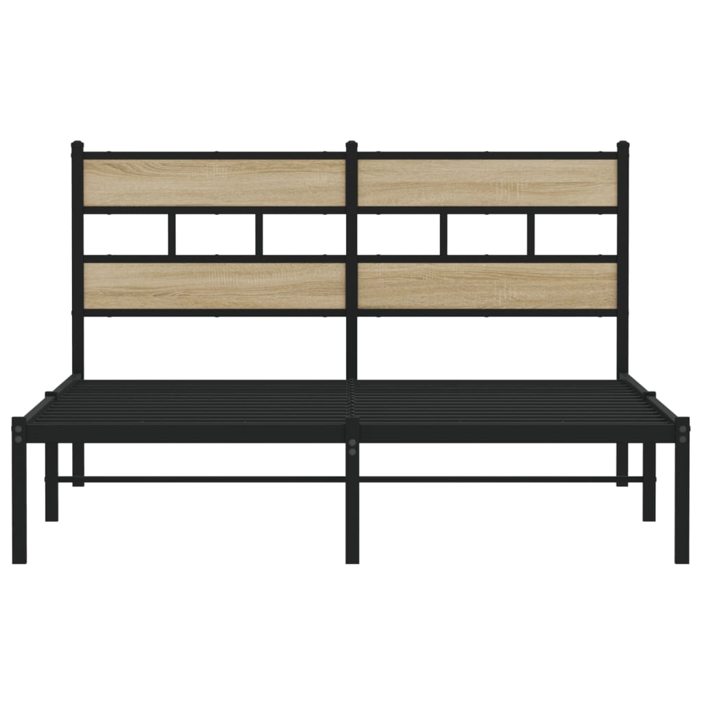 sengeramme uden madras 160x200 cm metal sonoma-eg