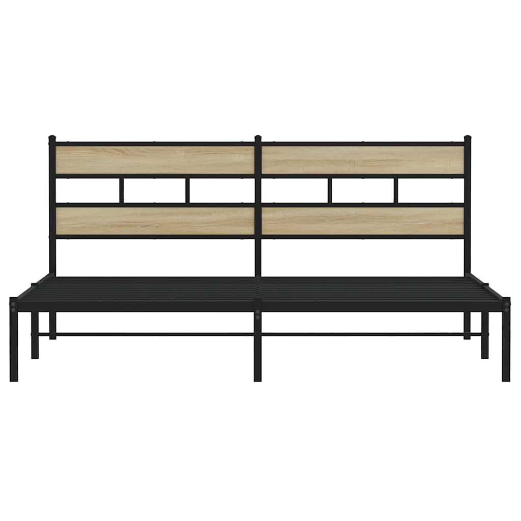 sengeramme uden madras 180x200 cm metal sonoma-eg
