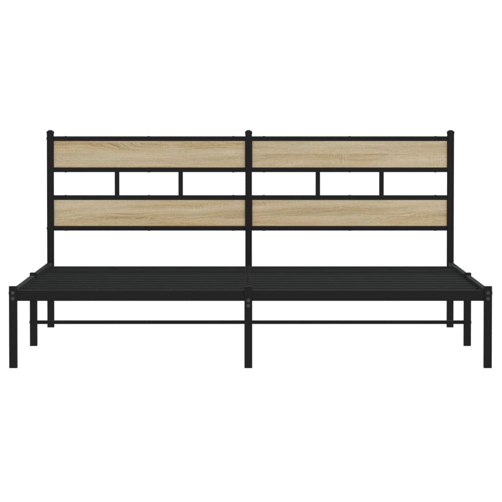 sengeramme uden madras 183x213 cm metal sonoma-eg