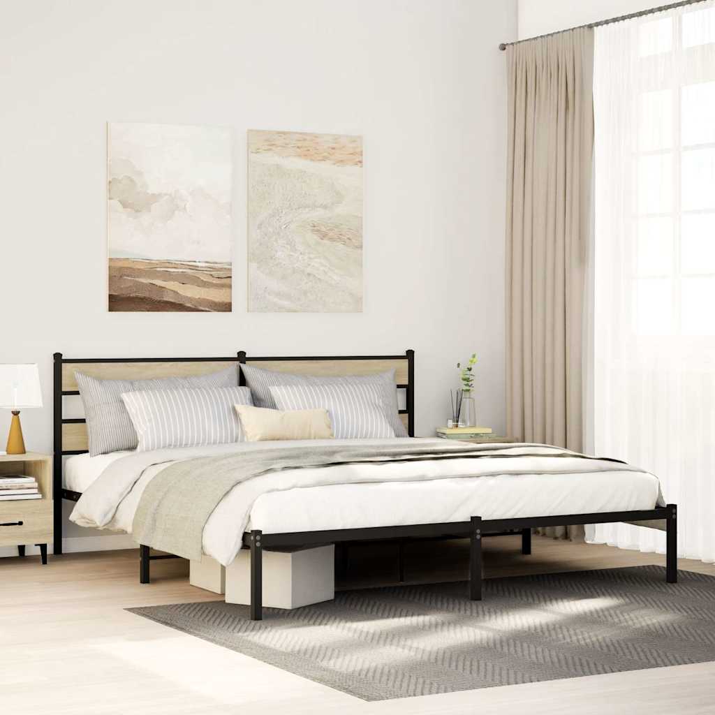 sengeramme uden madras 183x213 cm metal sonoma-eg