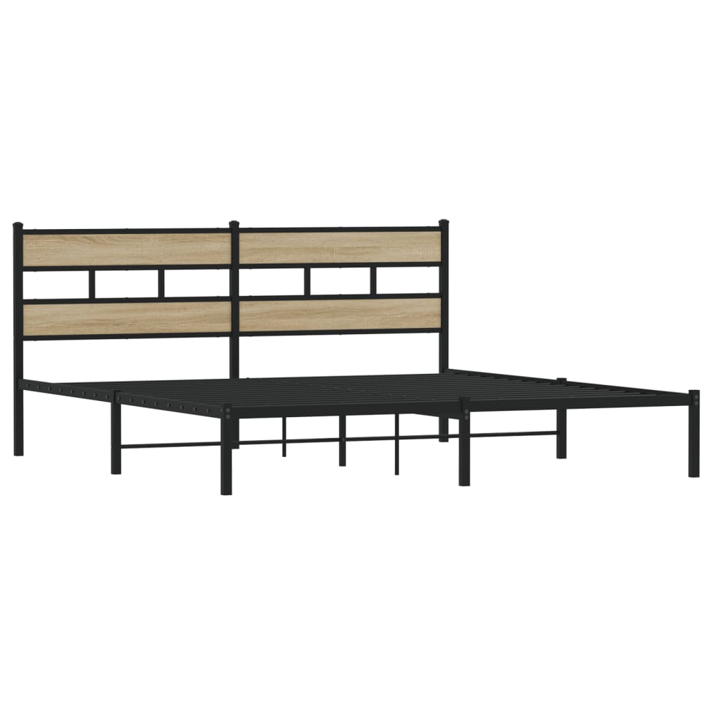 sengeramme uden madras 193x203 cm metal sonoma-eg