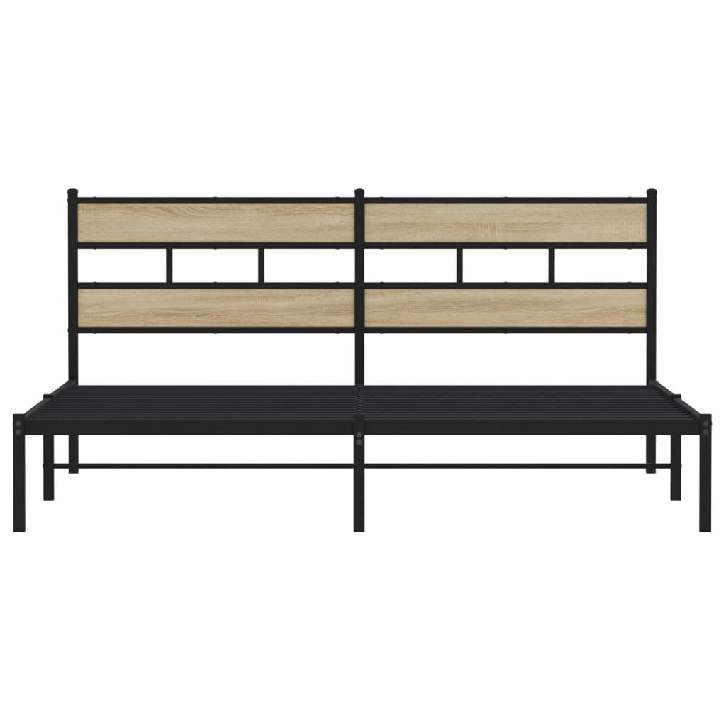 sengeramme uden madras 193x203 cm metal sonoma-eg