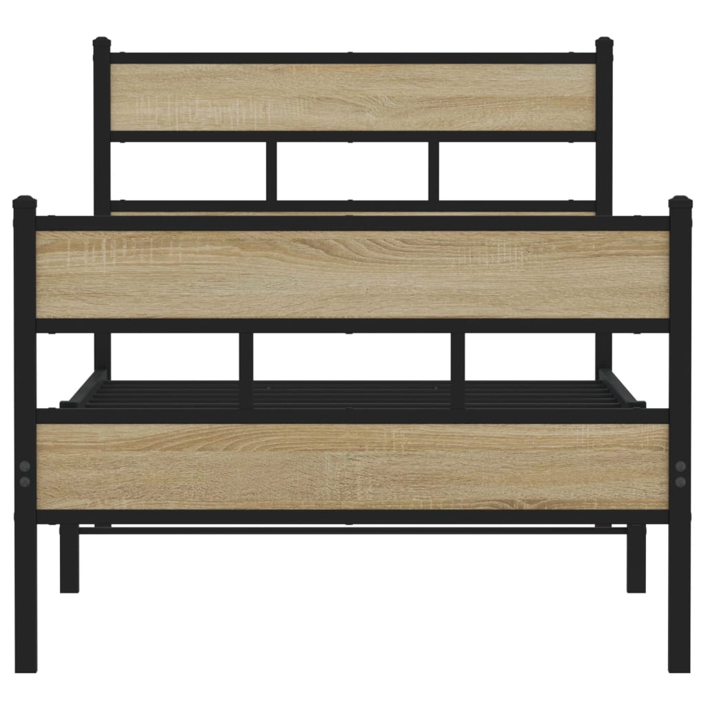 sengeramme uden madras 75x190 cm metal sonoma-eg