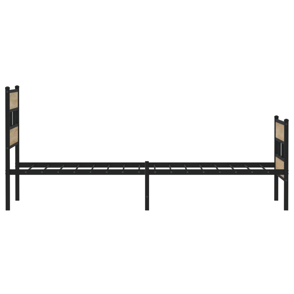 sengeramme uden madras 75x190 cm metal sonoma-eg