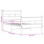 sengeramme uden madras 75x190 cm metal sonoma-eg