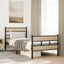 sengeramme uden madras 100x190 cm metal sonoma-eg