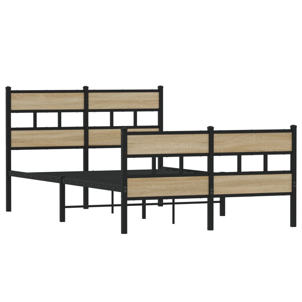 sengeramme uden madras 120x190 cm metal sonoma-eg