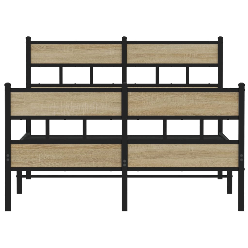 sengeramme uden madras 120x190 cm metal sonoma-eg