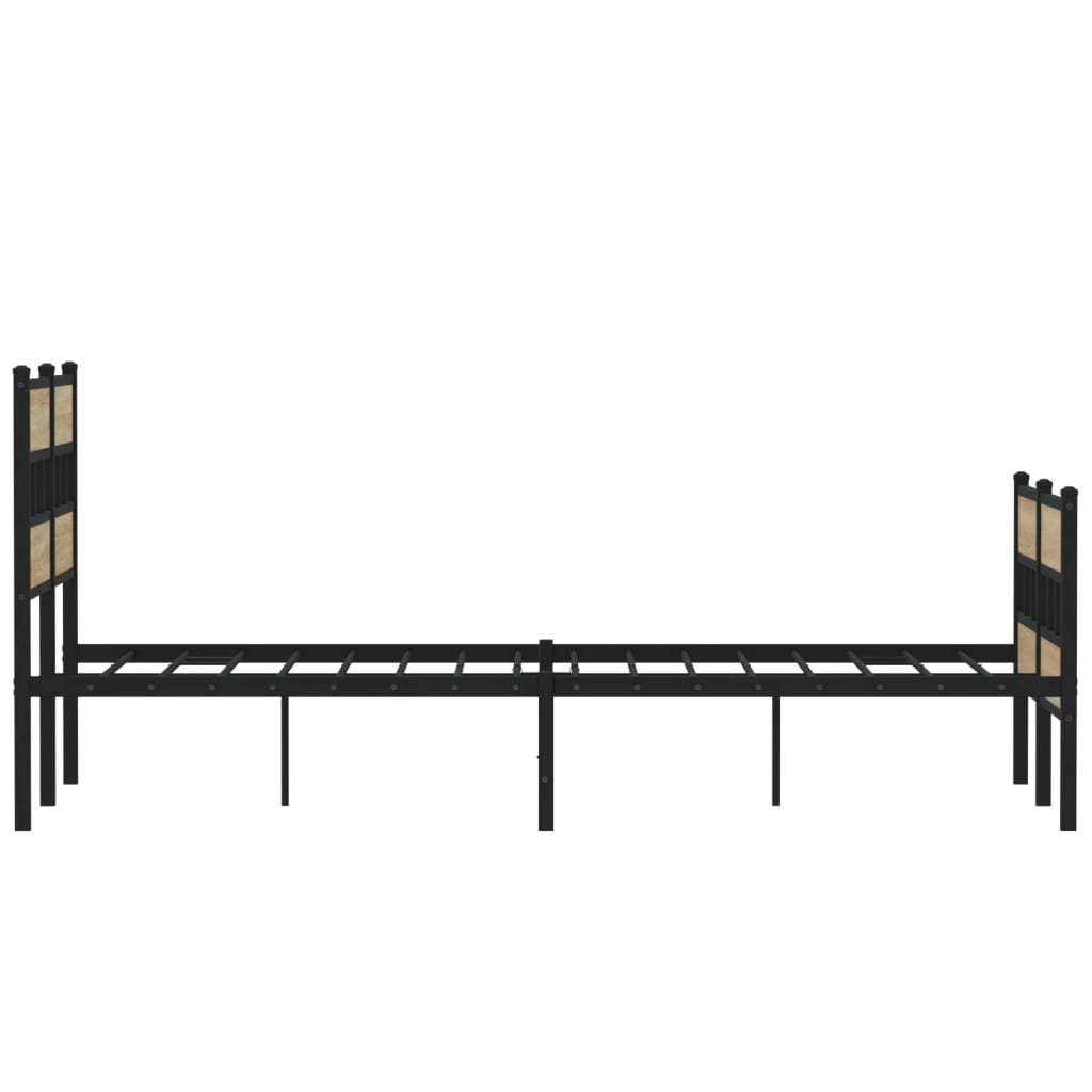 sengeramme uden madras 120x190 cm metal sonoma-eg