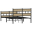 sengeramme uden madras 120x190 cm metal sonoma-eg