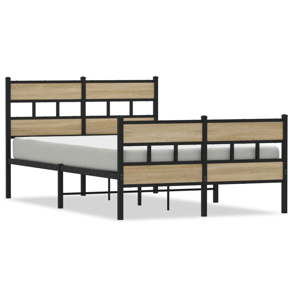 sengeramme uden madras 120x200 cm metal sonoma-eg