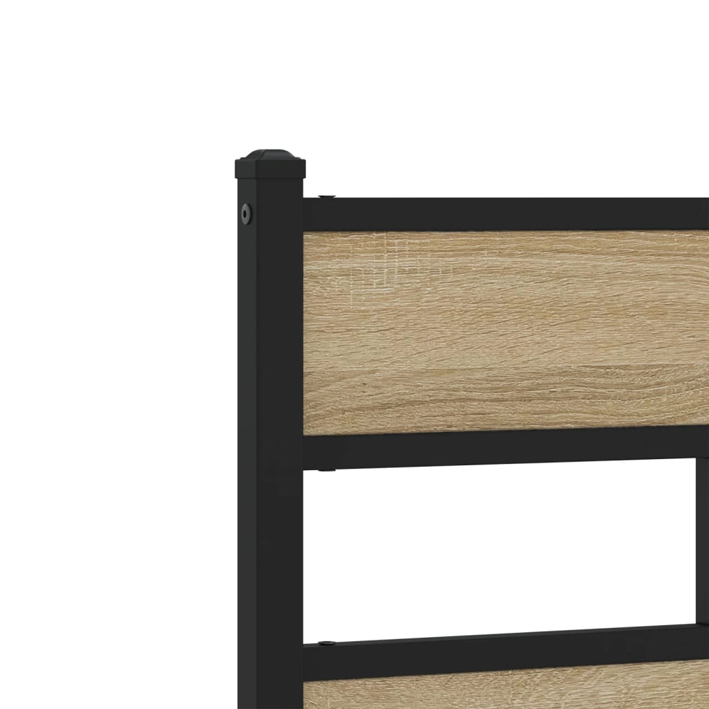 sengeramme uden madras 120x200 cm metal sonoma-eg