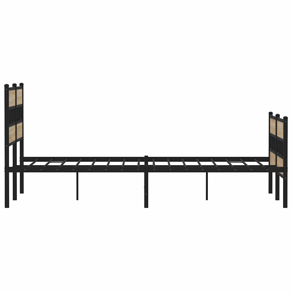 sengeramme uden madras 135x190 cm metal sonoma-eg