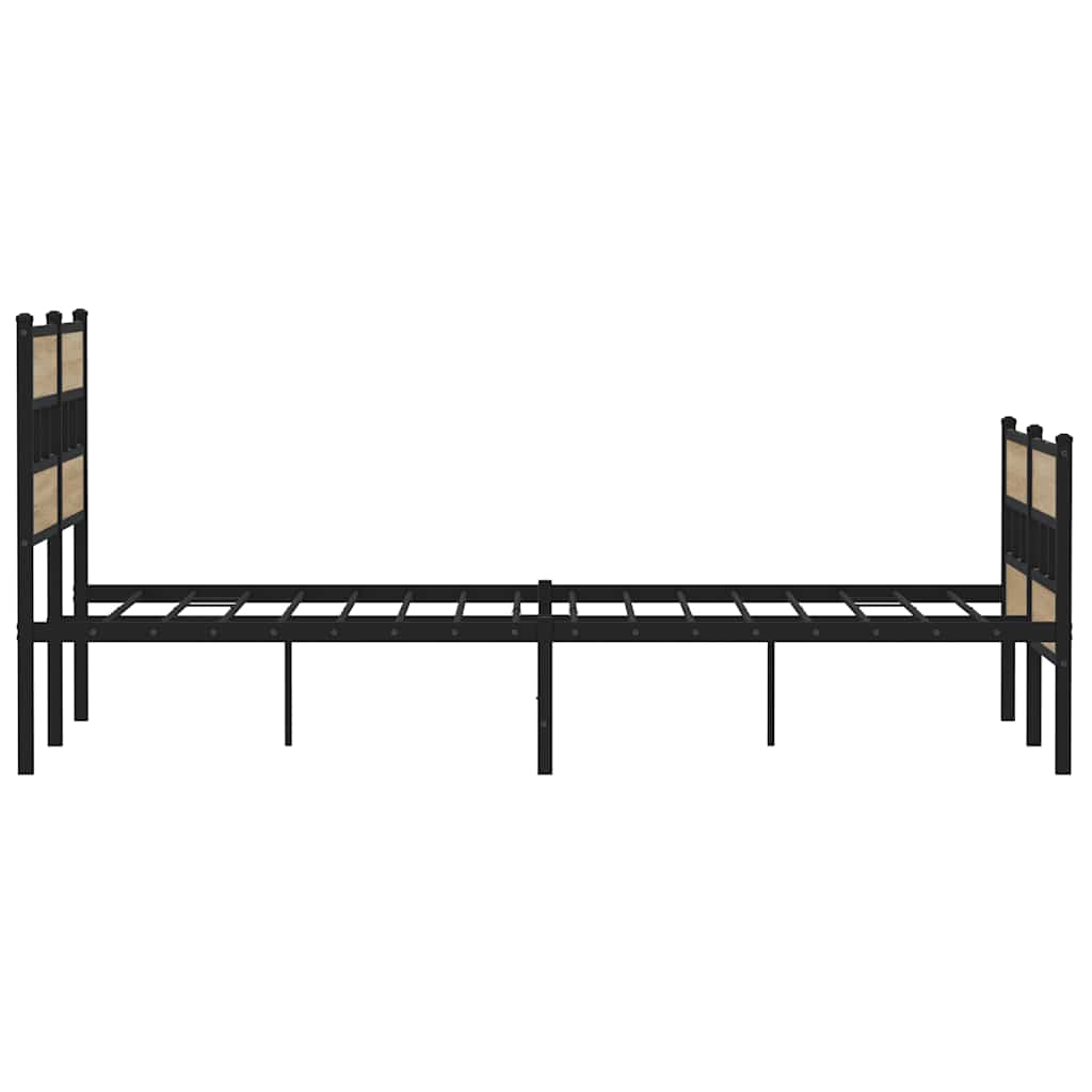 sengeramme uden madras 140x190 cm metal sonoma-eg