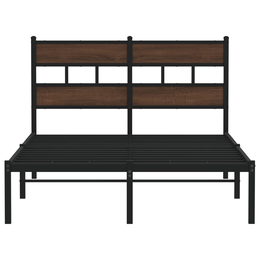 sengeramme m. sengegavl 120x190 cm uden madras brunt eg