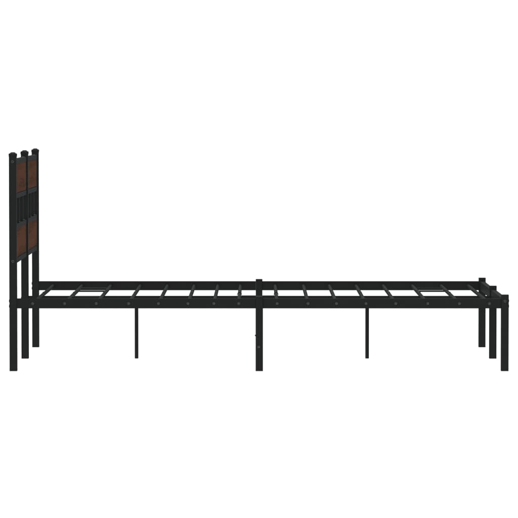 sengeramme m. sengegavl 120x190 cm uden madras brunt eg