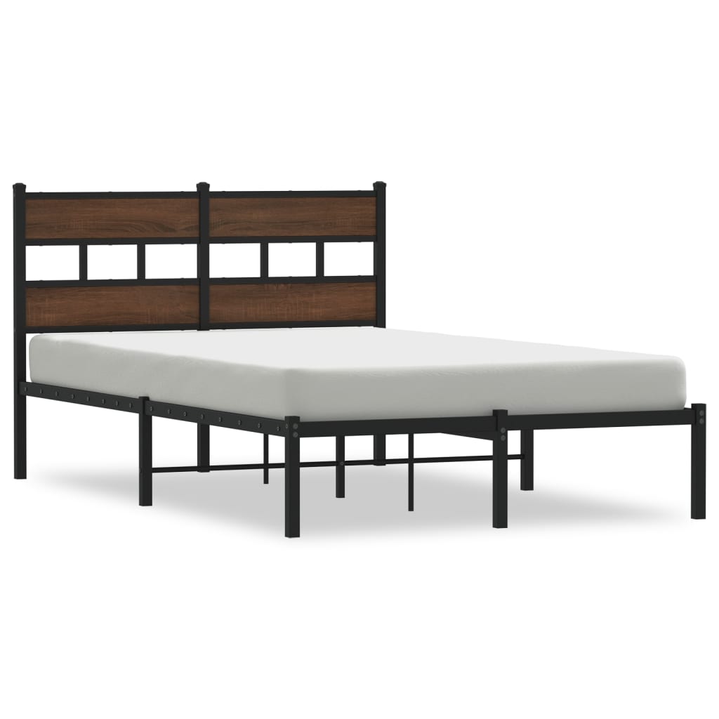 sengeramme m. sengegavl 120x200 cm uden madras brunt eg
