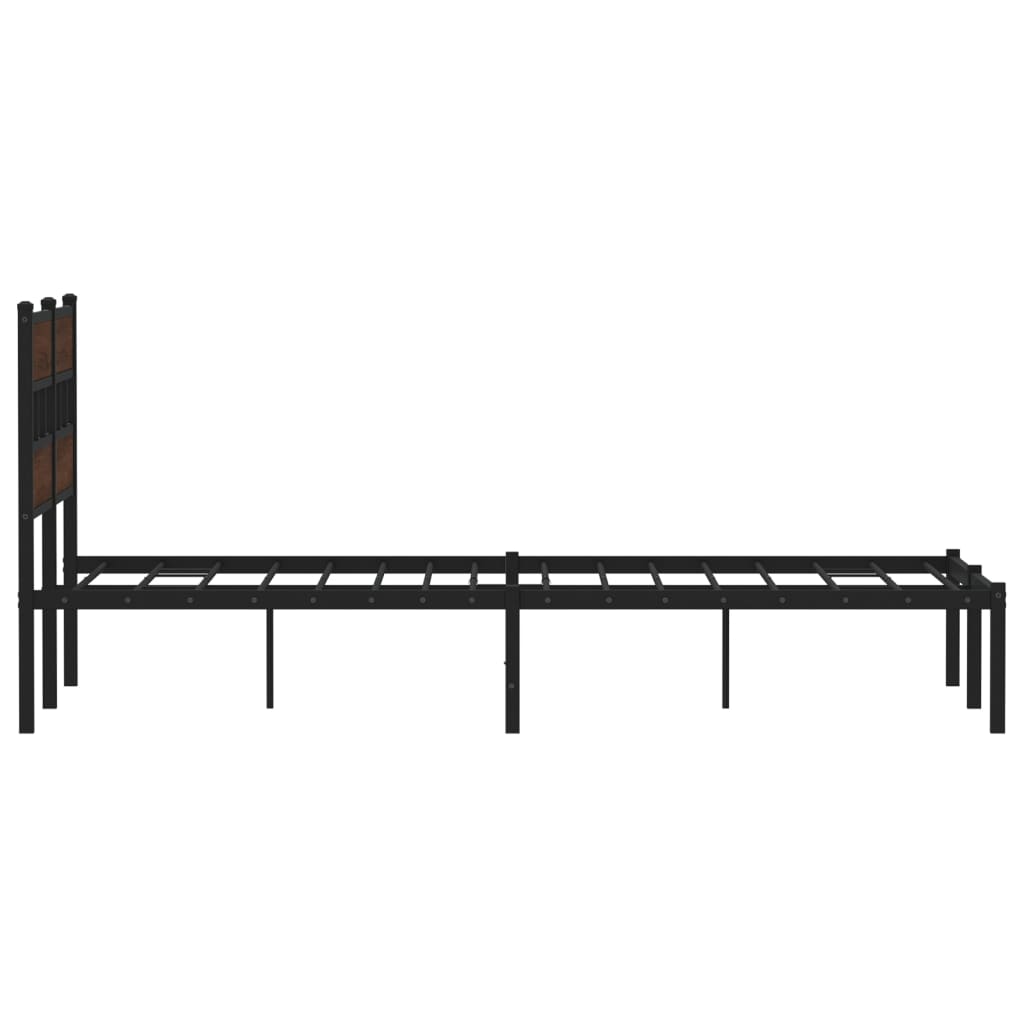 sengeramme m. sengegavl 120x200 cm uden madras brunt eg