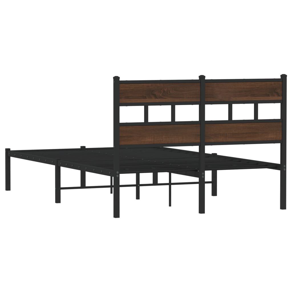 sengeramme m. sengegavl 120x200 cm uden madras brunt eg