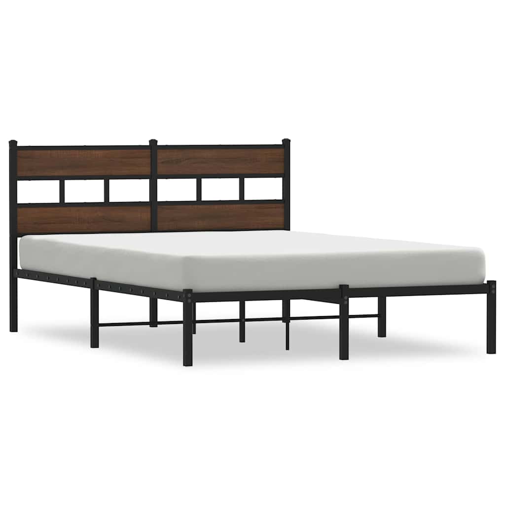 sengeramme m. sengegavl 140x200 cm uden madras brunt eg