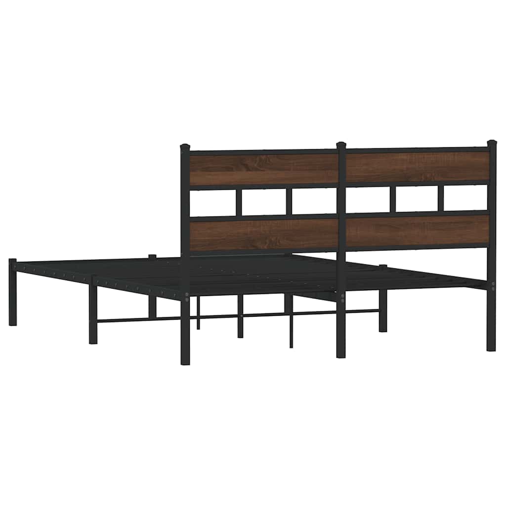 sengeramme m. sengegavl 140x200 cm uden madras brunt eg