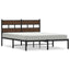 sengeramme m. sengegavl 150x200 cm uden madras brunt eg