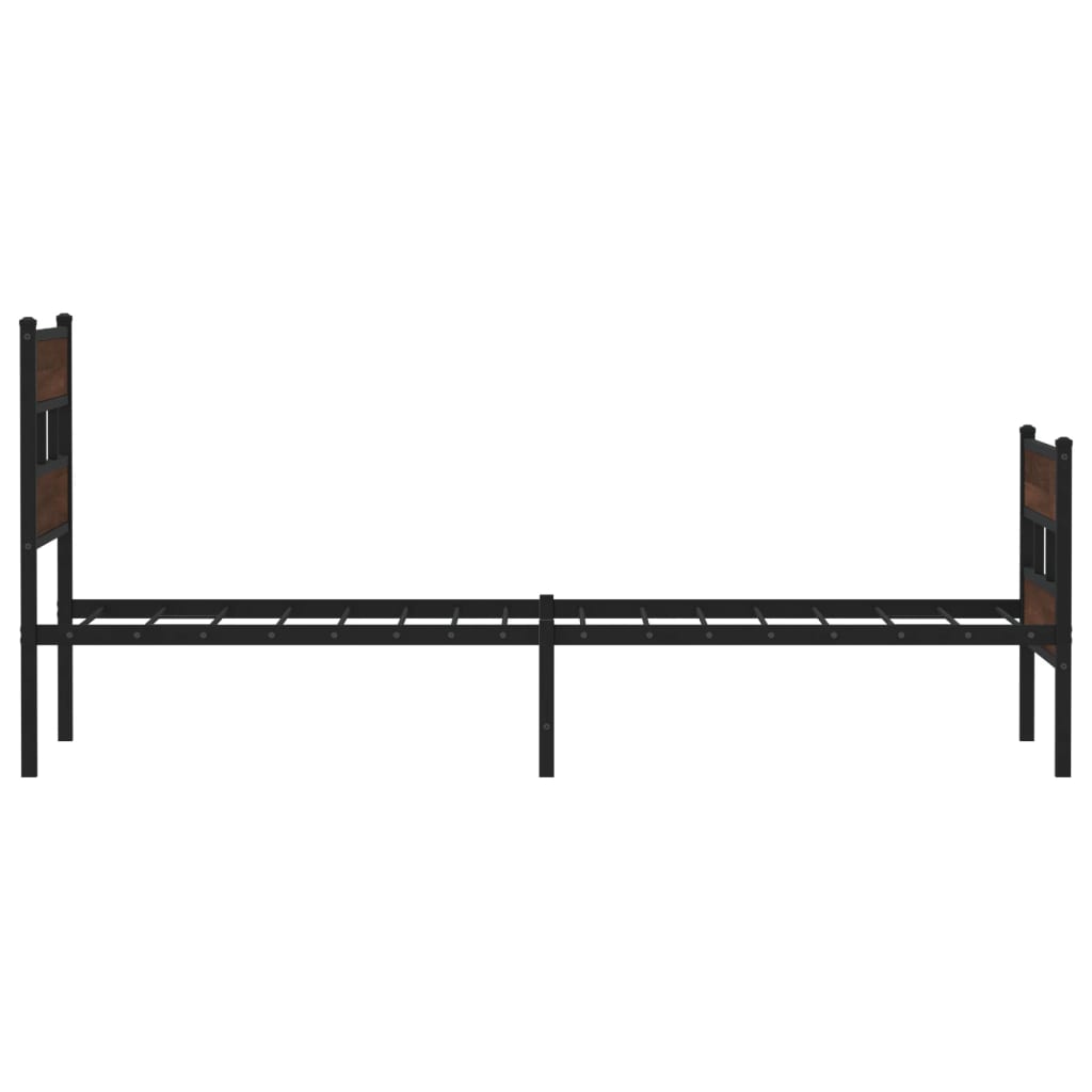 sengeramme m. sengegavl 75x190 cm uden madras brunt eg