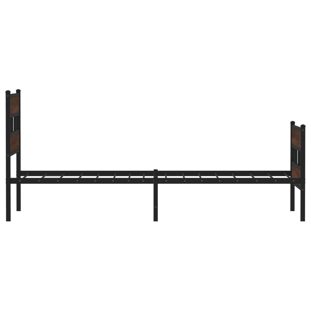 sengeramme m. sengegavl 90x190 cm uden madras brunt eg