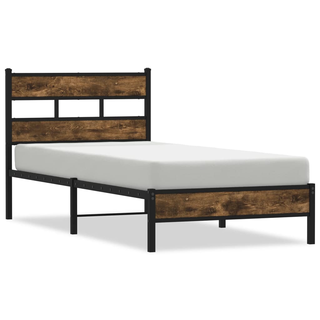 sengeramme m. sengegavl 75x190 cm uden madras sonoma-eg