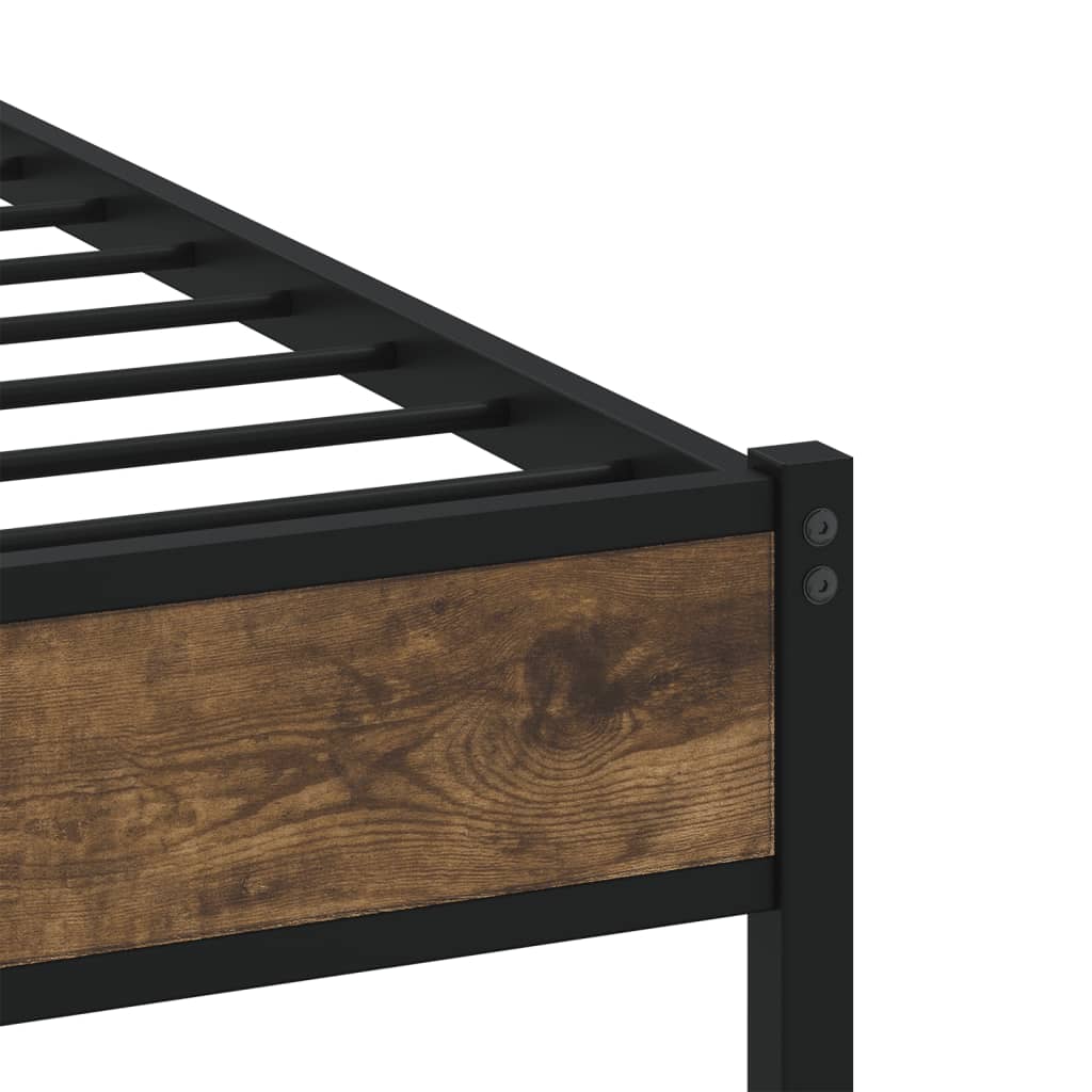 sengeramme m. sengegavl 100x190 cm uden madras sonoma-eg