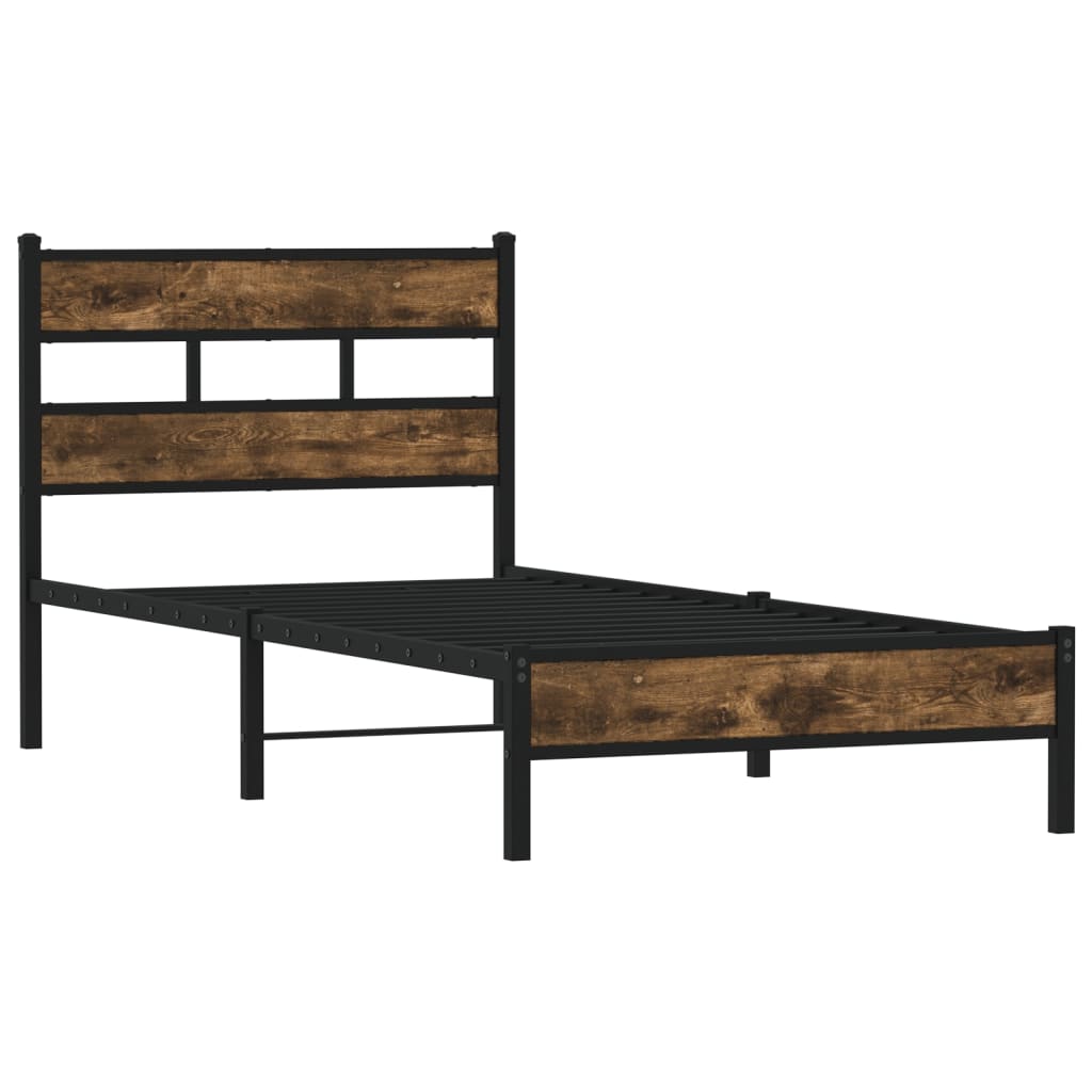 sengeramme m. sengegavl 107x203 cm uden madras sonoma-eg