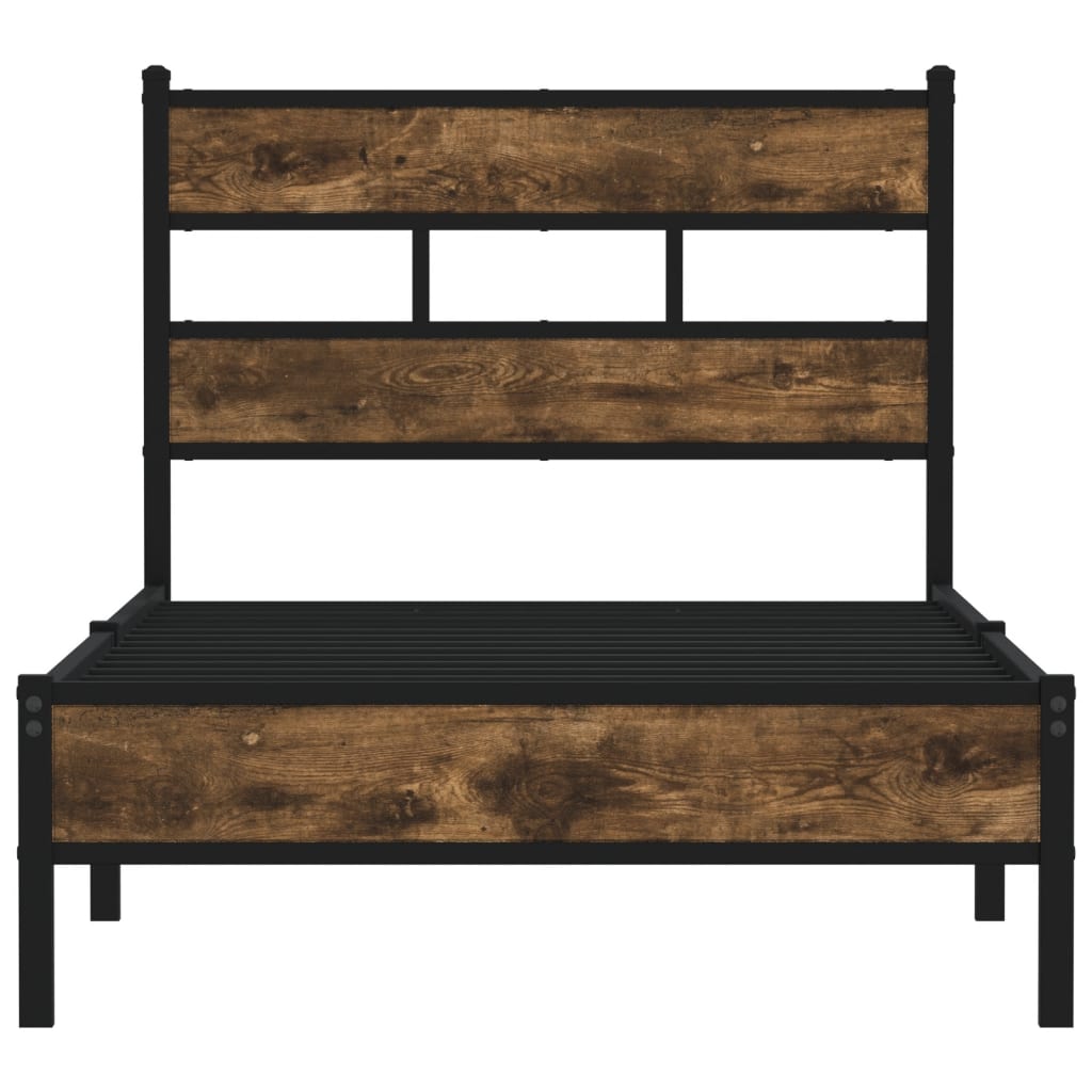 sengeramme m. sengegavl 107x203 cm uden madras sonoma-eg