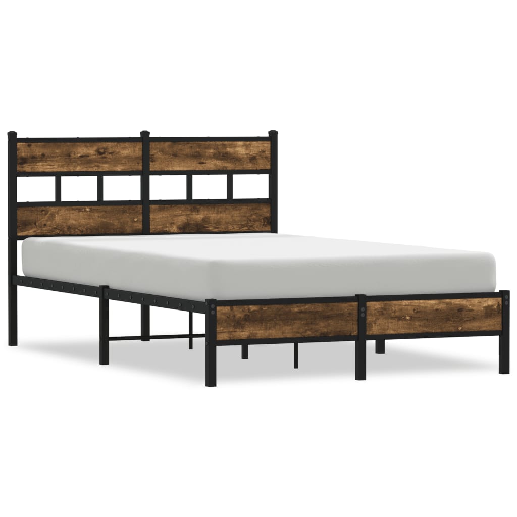 sengeramme m. sengegavl 120x200 cm uden madras sonoma-eg
