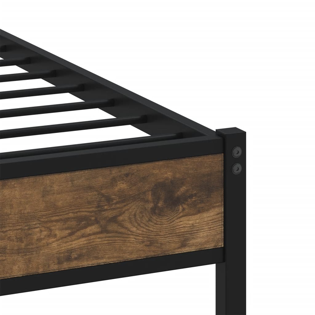 sengeramme m. sengegavl 120x200 cm uden madras sonoma-eg
